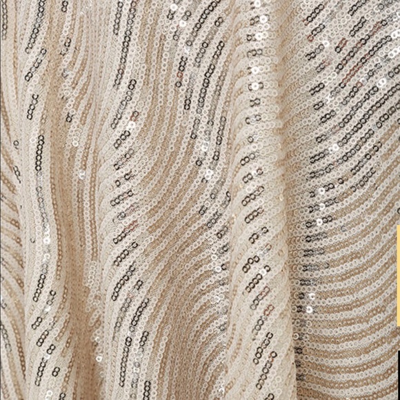 Gold Sequin Skater Dress - Picture 4 of 8